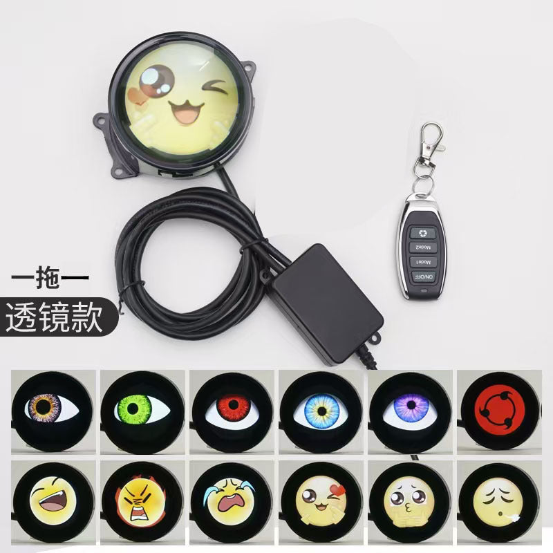 Demon Eye LED Car Headlight — 33 RGB Modes with Remote Control