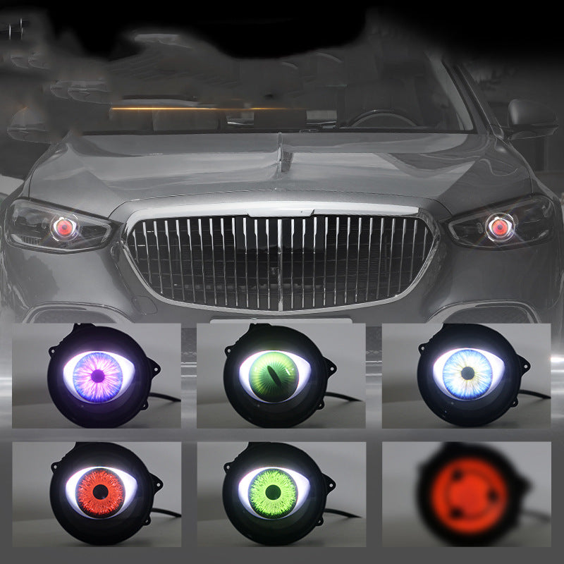 Demon Eye LED Car Headlight — 33 RGB Modes with Remote Control